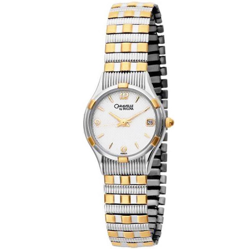 CARAVELLE by BULOVA Womens Two Tone Watch, Stretch Band  display picture 1