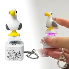 Seagull Sound Button Keychain Rechargeable Keyboard Clicker Fidget Toy