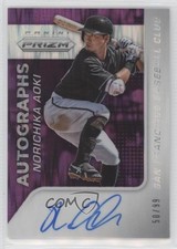 2015 Panini Prizm Auto Purple Flash Prizm 50/99 Norichika Aoki #20 Auto 0r4