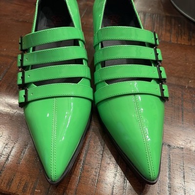 Strange Cvlt Cult YRU - Green Coven Heel - Brand New - Woman's Size 9