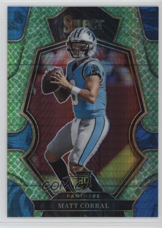 2022 Select Premier Level Dragon Scale Prizm 65/89 Matt Corral Rookie RC 0a3