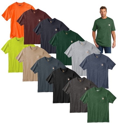 Carhartt Mens WorkWear T-Shirt Short Sleeve Pocket T-Shirt