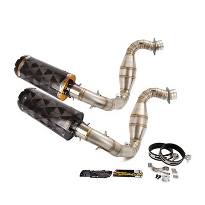 Exhaust Header Pipe Mid Link Tip Carbon Mufflers For BMW G310GS G310R 2016-2025