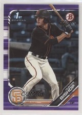 2019 Bowman Draft Purple 5/250 Hunter Bishop #BD-31 sh7