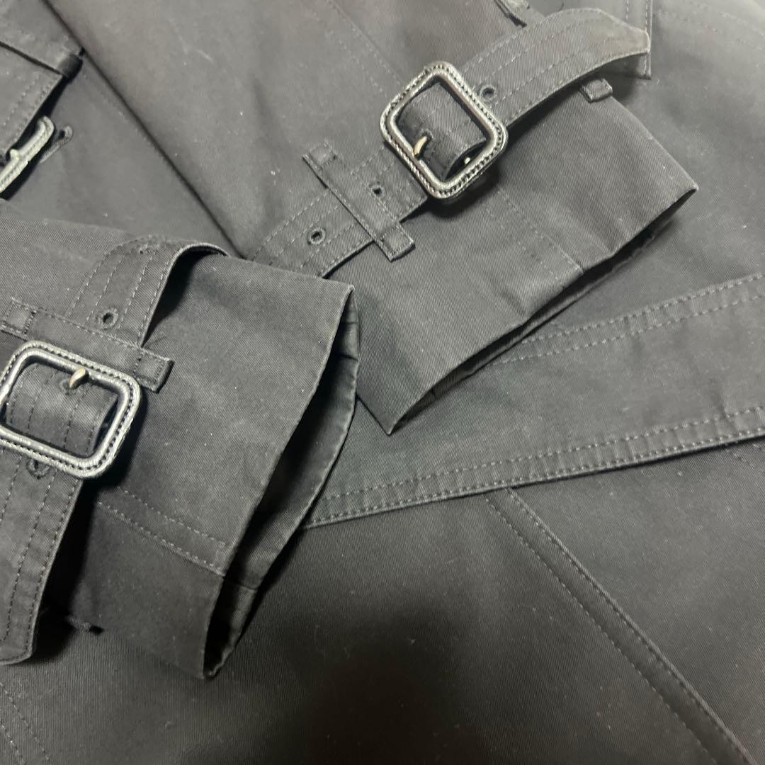 Burberry  BURBERRY Black Trench Coat (Size 40) thumbnail 19