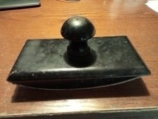 TAMPONE ASSORBENTE DA SCRIVANIA LEGNO COLOR MOGANO - VINTAGE