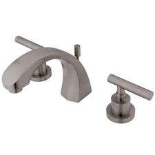 Kingston Brass KS498.CML Manhattan 1.2 GPM Widespread Bathroom - Nickel