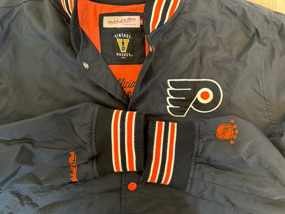 Chaqueta Mitchell & Ness XL De Colección Años 90 Philadelphia Flyers Ultra Rara Foto 2 de 4