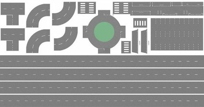 British Road Pack 1950-1960 for OO gauge ID Backscene BM201