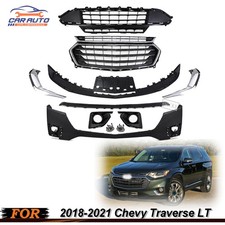 Front Bumper Cover Kit Wgrille Fit For Chevrolet Traverse 2018 2019 2020 2021 Front Bumper Cover Kit Wgrille Fit For Chevrolet Traverse 2018 2019 2020 2021