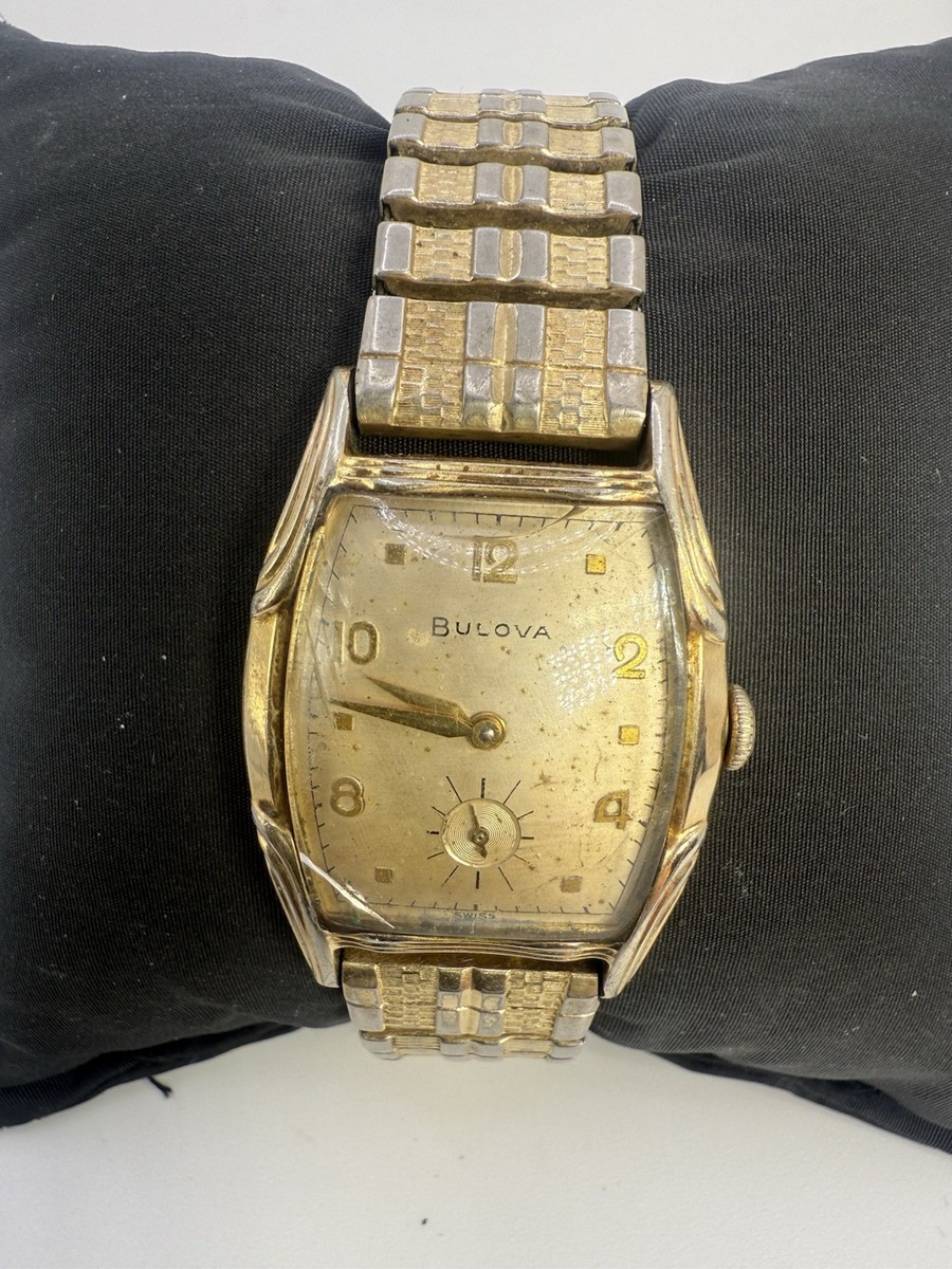 Vintage 1950's BULOVA Men's L7 Watch Swiss Art Deco-READ | eBay