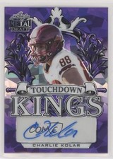 2022 Leaf Metal Draft Purple Crystals 15/15 Charlie Kolar #TK-CK1 Auto 4z8