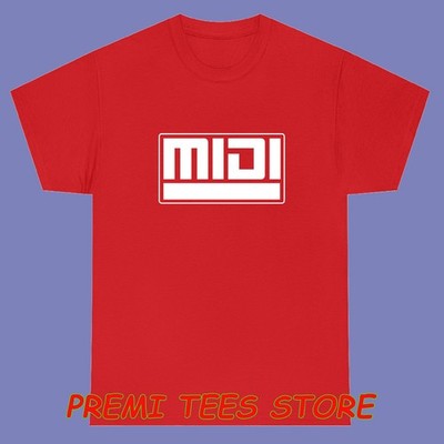 MIDI Musical Instrument Digital Interface Men's Red Size S-3XL