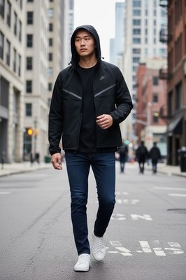 Nike Tech Shori Knit Windrunner Full-Zip Jacket Men's XL Black