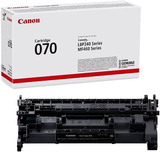 Toner noir d'origine Canon 070 pour une clarté textuelle irréprochable et un rendu de prestige