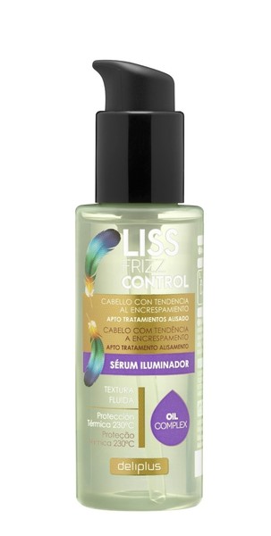 LiSS Frizz Control Serum de Deliplus, Suero Iluminador Protección Térmica 100ml