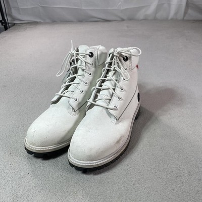 Timberland Boots Mens Size 6 White Helcor Leather Insulated Snow