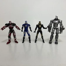 Marvel Iron Man 2 Movie MCU Figures Lot Stark Racing Mark V Stealth Air Assault