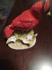Cardinal Head UP Hand Painted Lefton China on flowers some discoloration RW464 — photo 4