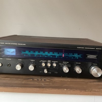 Vtg Superscope R-1220 AM/FM Stereo Receiver Custom Component Series-Works
