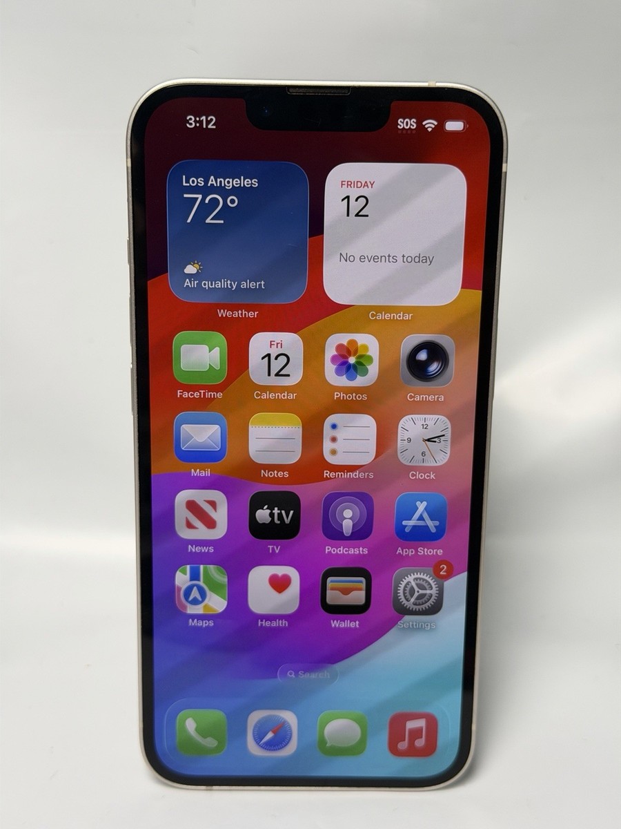 Apple iPhone 13 256 GB Starlight (ML9G3LL/A) Tested & Working