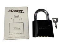 NEW Master Lock Padlock 178BLK Black Combination With Reset Tool