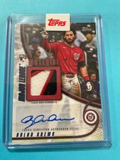 2025 Topps Update Major League Material Autograph Rookie Dylan Crews 4/5 Auto