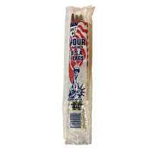 American Flag Set 4 Made in USA Handheld Stick 4x6" Small Garden Patriotic