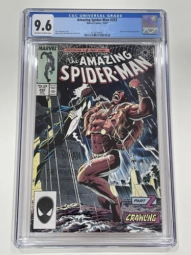 AMAZING SPIDER-MAN #293 CGC 9.6 WP Newsstand Kraven Appearance Mike Zeck