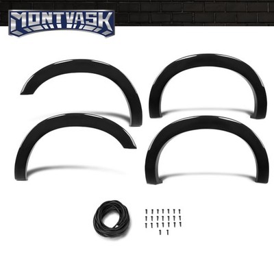 Fit For 2011-2016 Ford F-250 / 350 Factory Style Smooth Black Fender Flares