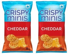 Quaker Chrupiące Minis Cheddar Brązowe chipsy ryżowe, 100g (2 opakowania)