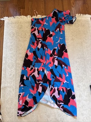 WOMENS EUC CROSBY BY MOLLIE BURCH OFF SHOULDER DRESS SIZD MEDIUM