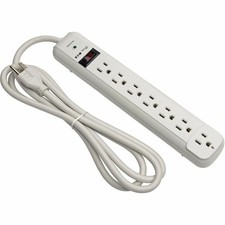 Eaton STRIKER Protect It 7-Outlet Surge Protector 6 ft. Cord 1080 Joules - Gray