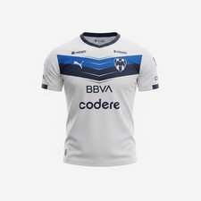 C.F. Monterrey Away Replica 25/26 Men's Soccer Shirt Pumas White 2XL