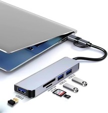 5 in 2 USB Hub Multi-Port Adapter for Laptops USB Docking Station