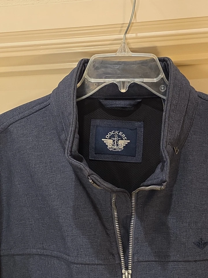 Dockers Activewear мужской темно-куртка XXL новый без ЯРЛЫКОВ молнии - Изображение 3 из 4