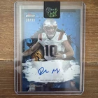 2024 Topps Finest Drake Maye RC Blue Checkerboard On‑Card Auto /99 Rookie SP