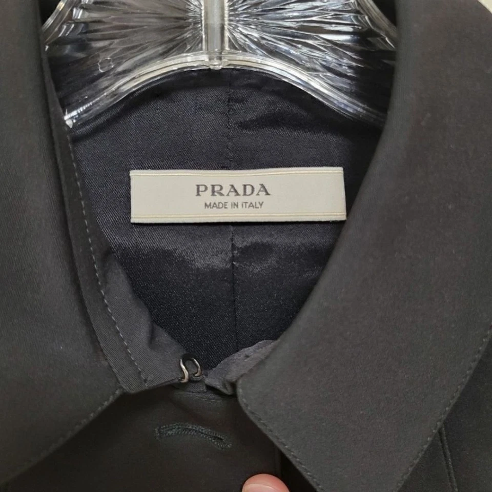 Women's PRADA Black Blazer Jacket Size 6 - Image 3 of 4