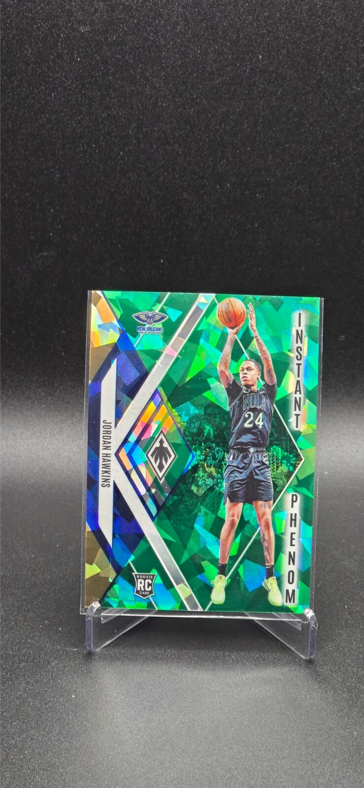 2023-24 Panini Phoenix - Instant Phenom Jordan Hawkins #14 Green Ice /149 (RC)