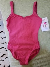 NWT 90 Cotton PrimaSoft Leotard light Pink Girl Youth Large Child 12 14