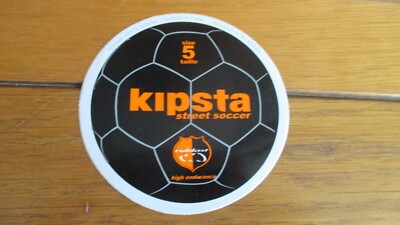 vintage Kipsta street soccer ball sticker (9 cm diameter)