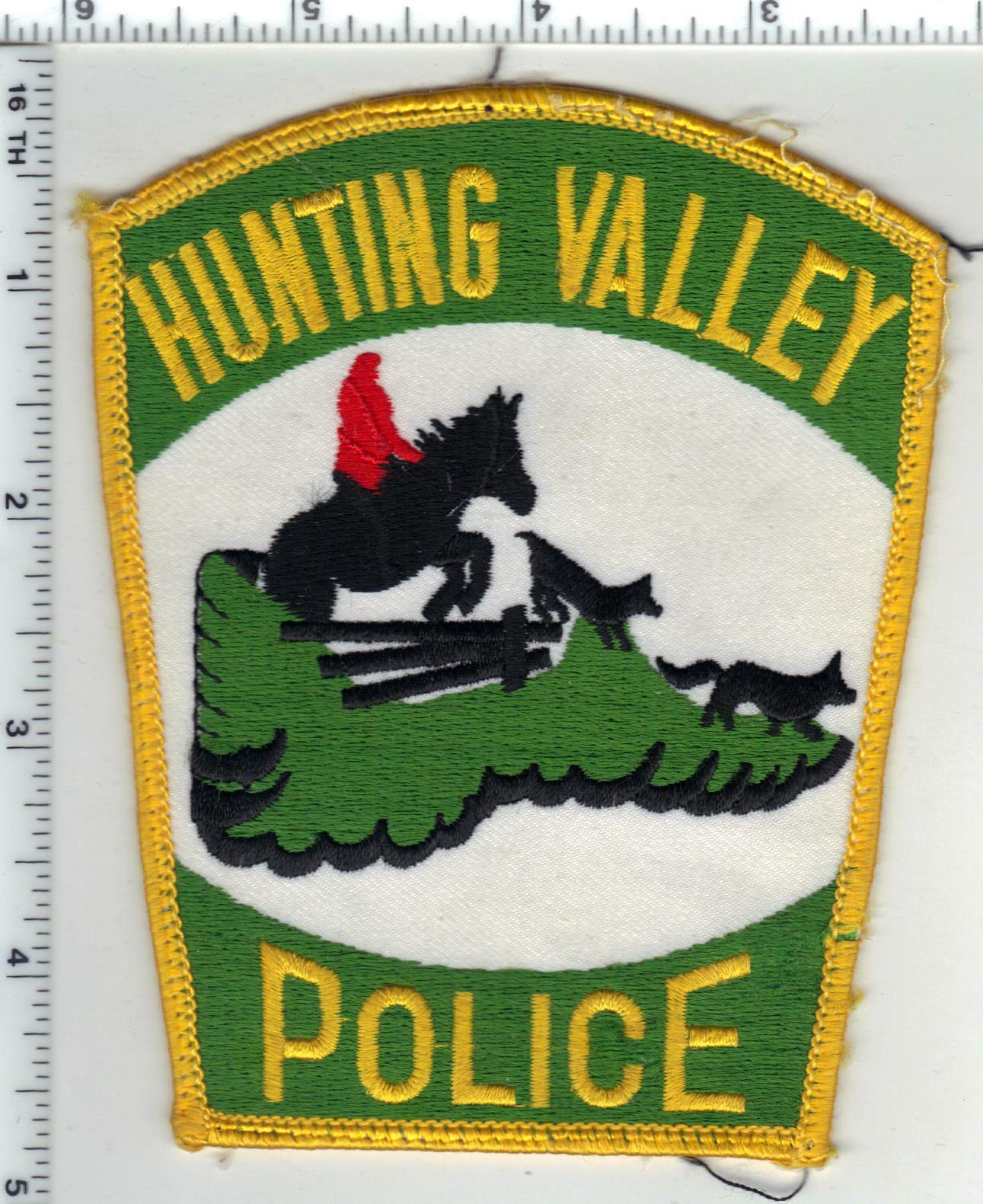 Hunting Valley Police (Ohio) 3rd Issue Uniform TakeOff Shoulder Patch