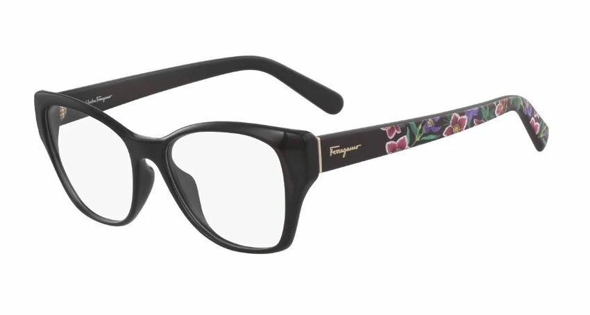 Salvatore Ferragamo Eyeglasses SF2827 001 Black Frames 53MM  display picture 3
