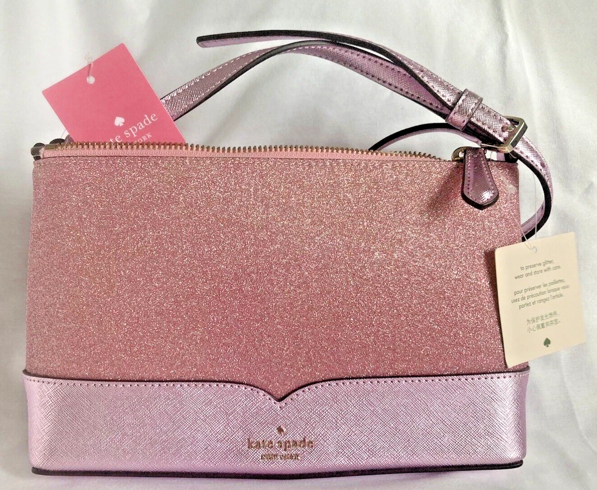 Kate spade pink glitter best sale crossbody