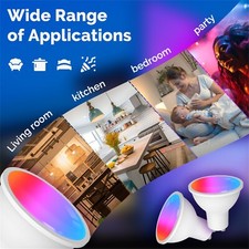MOES Smart Matter WiFi GU10 LED Light Bulbs CW&RGB Dimmable 5W Voice APP Control — image 6