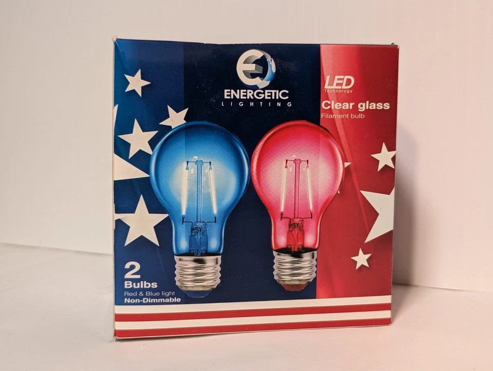 Lot of 20 Energetic Lighting Red and Blue Non-Dimmable LED Bulbs (40 Bulbs) - Image 4 of 4