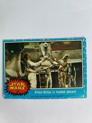 48 1977 Star Wars Topps Trading Card R2-D2 Loaded Series 1 - (Blue