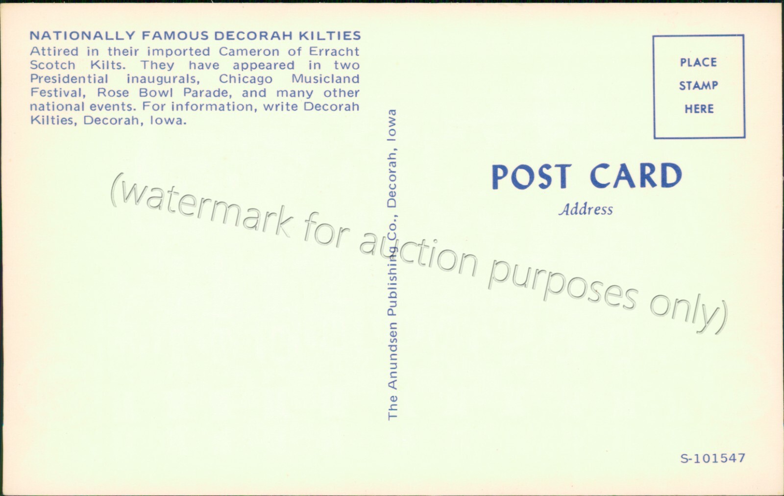 Decorah, Iowa The Decorah Kilties Drum and Bugle Corps Vintage IA Postcard eBay