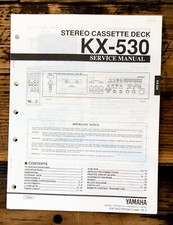 Yamaha KX-530 Cassette Service Manual Original 
