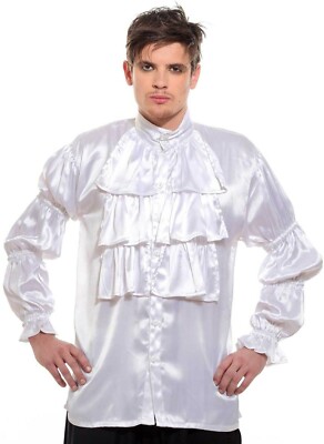 Frilly Ruffled Seinfeld Pirate Costume Shirt